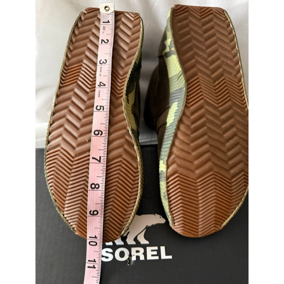NWT Sorel Women's Out N About Plus Mid Boot Rain Waterproof Green Camo Size 7 - Picture 7 of 13